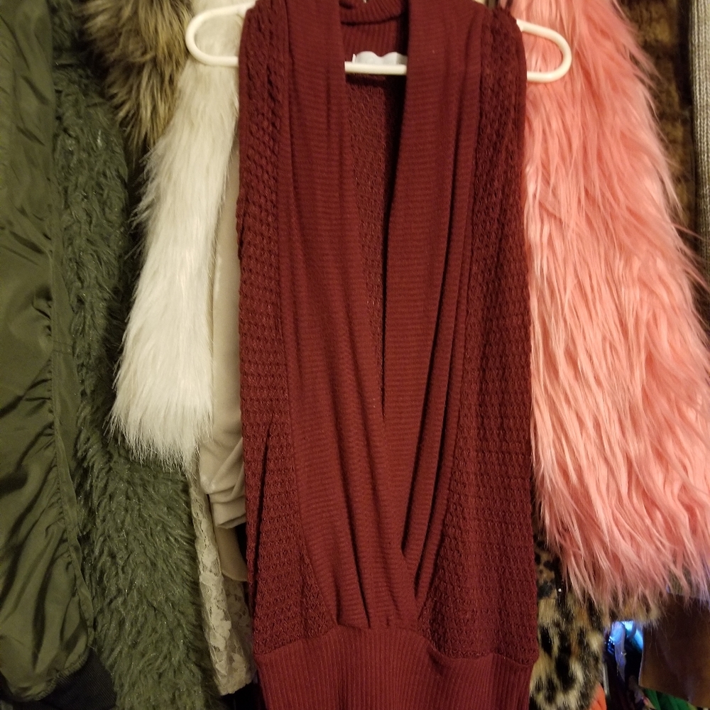 Long pullover sweater vest (very soft)